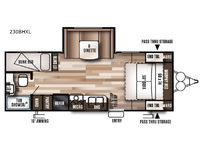 Used 2017 Forest River RV Wildwood X-Lite 230BHXL image