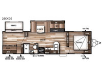 Wildwood 28CKDS Floorplan