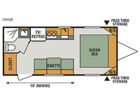 Sportsmen Classic 160QB Floorplan