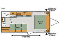 Sportsmen Classic 180QB Floorplan Image
