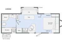 Minnie 2200 SS Floorplan