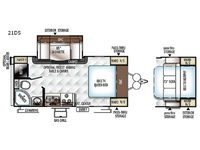 Flagstaff Micro Lite 21DS Floorplan Image