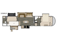 Sundance 3700RLB Floorplan