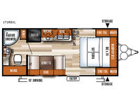 Salem Cruise Lite 171RBXL Floorplan