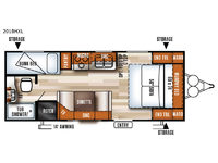 Salem Cruise Lite 201BHXL Floorplan