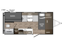 Kodiak Cub 175BH Floorplan