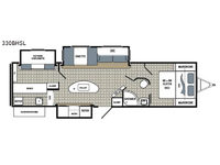 Kodiak Ultimate 330BHSL Floorplan