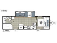 Kodiak Ultimate 288BHSL Floorplan