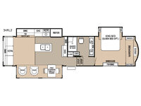 Cedar Creek Hathaway Edition 34RL2 Floorplan