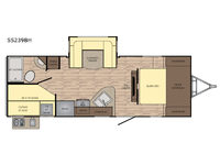 Sunset Trail Super Lite SS239BH Floorplan