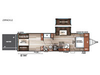 Cherokee Wolf Pack 25PACK12 Floorplan