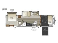 Outback 324CG Floorplan Image