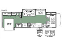 Forester 3011DS Ford Floorplan Image
