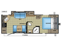 White Hawk 24RKS Floorplan
