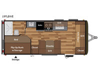 Hideout 19FLBWE Floorplan Image