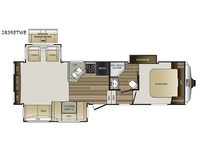 Cougar Half-Ton Series 283RETWE Floorplan Image