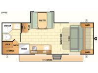 Launch Outfitter 7 19MBS Floorplan Image