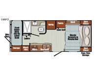 Vista Cruiser 19BFD Floorplan Image