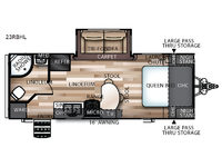 Salem Hemisphere Hyper-Lyte 23RBHL Floorplan