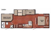 Kingsport Ultra Lite 268BH Floorplan