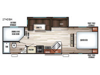 Cherokee 274DBH Floorplan