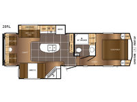 Crusader LITE 28RL Floorplan