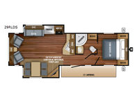Jay Flight 29RLDS Floorplan Image