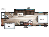 Cherokee Grey Wolf 27DBS Floorplan