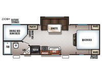Cherokee Grey Wolf 23DBH Floorplan
