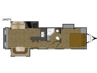 North Trail 29RETS King Floorplan