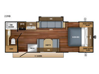 Jay Feather 22RB Floorplan