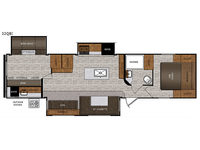 Avenger 32QBI Floorplan