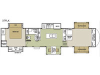 Cedar Creek Silverback 37FLK Floorplan