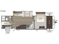 Outback Ultra Lite 314UBH Floorplan