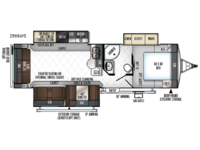 Rockwood Ultra Lite 2906WS Floorplan