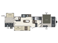 Laredo 367BH Floorplan