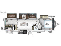 Rockwood Signature Ultra Lite 8327SS Floorplan