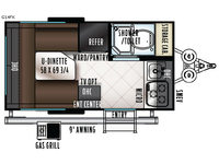 Rockwood GEO Pro 14FK Floorplan