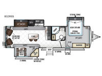 Rockwood Signature Ultra Lite 8329SS Floorplan Image