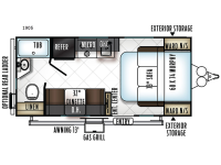 Rockwood Mini Lite 1905 Floorplan