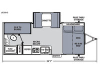 Apex Nano 193BHS Floorplan