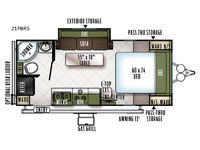 Used 2018 Forest River RV Flagstaff Micro Lite 21FBRS image