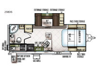 Flagstaff Micro Lite 25BDS Floorplan Image