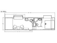 Genesis Supreme 32 CRXL Floorplan Image