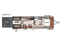 Cherokee Wolf Pack 24PACK14 Floorplan