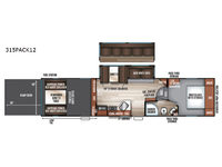 Cherokee Wolf Pack 315PACK12 Floorplan