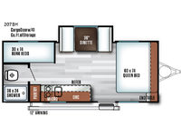 Salem Cruise Lite FSX 207BH Floorplan Image
