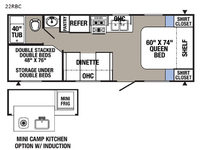 Puma XLE Lite 22RBC Floorplan Image