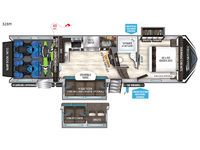 Momentum M-Class 328M Floorplan Image