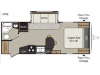 Passport Elite 23RB Floorplan Image